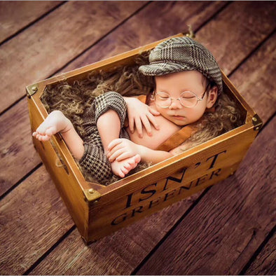 Infant Baby Boy Cap and  Newborn Photography Props